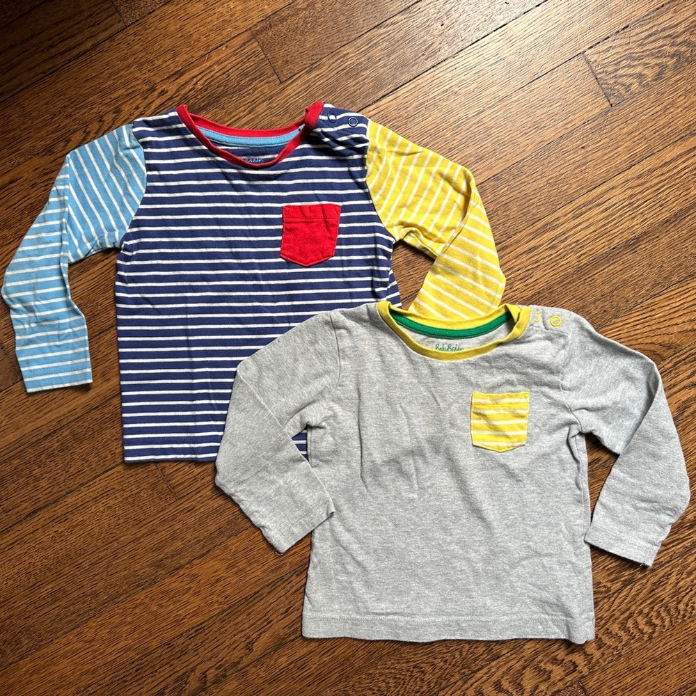 Baby Boden long sleeved colorful Ts - (18-24mos)